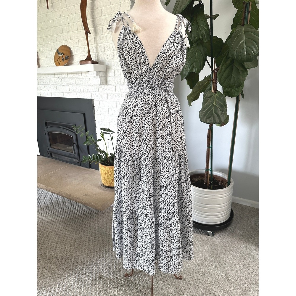 Kai Aloha Women Midi Dress Strappy Halter Ocean‎ Love Small Beach Resort